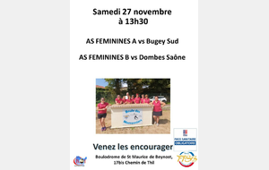 As femines equipe B vs Dombes Saone