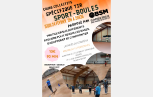 cours collectif specifique tir