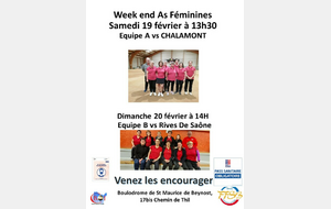 As femines equipe B vs rives de Saone