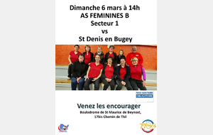 as feminines B vs St Denis en Bugey