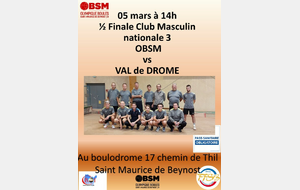 1/2 finale Club sportif nationale 3