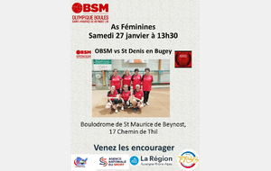 As feminines vs St Denis en Bugey