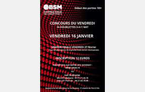 6 ème concours du vendredi