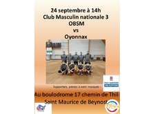 Match club national 3 Contre Oyonnax