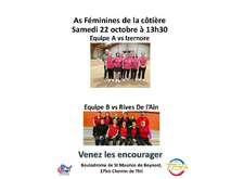 as feminines b vs Rives de l'Ain
