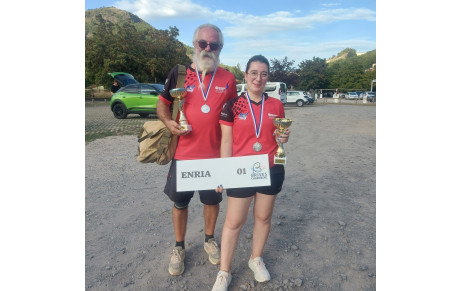 Vice champion de France double mixte d1&amp;d2